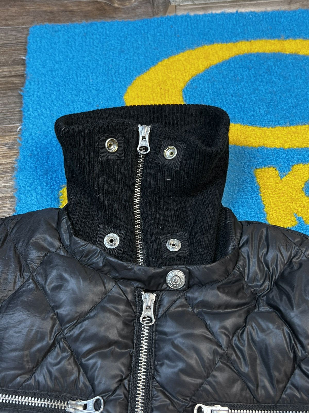 True Religion × Vintage True Religion Quilted Black Nylon Zipped Puffer Down Jacket Size XS / US 0-2 / IT 36-38 - 9 Thumbnail