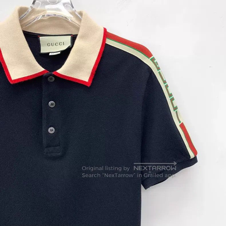 Gucci Gucci Black side stripe logo letter cotton lapel single-br Size US M / EU 48-50 / 2 - 3 Thumbnail