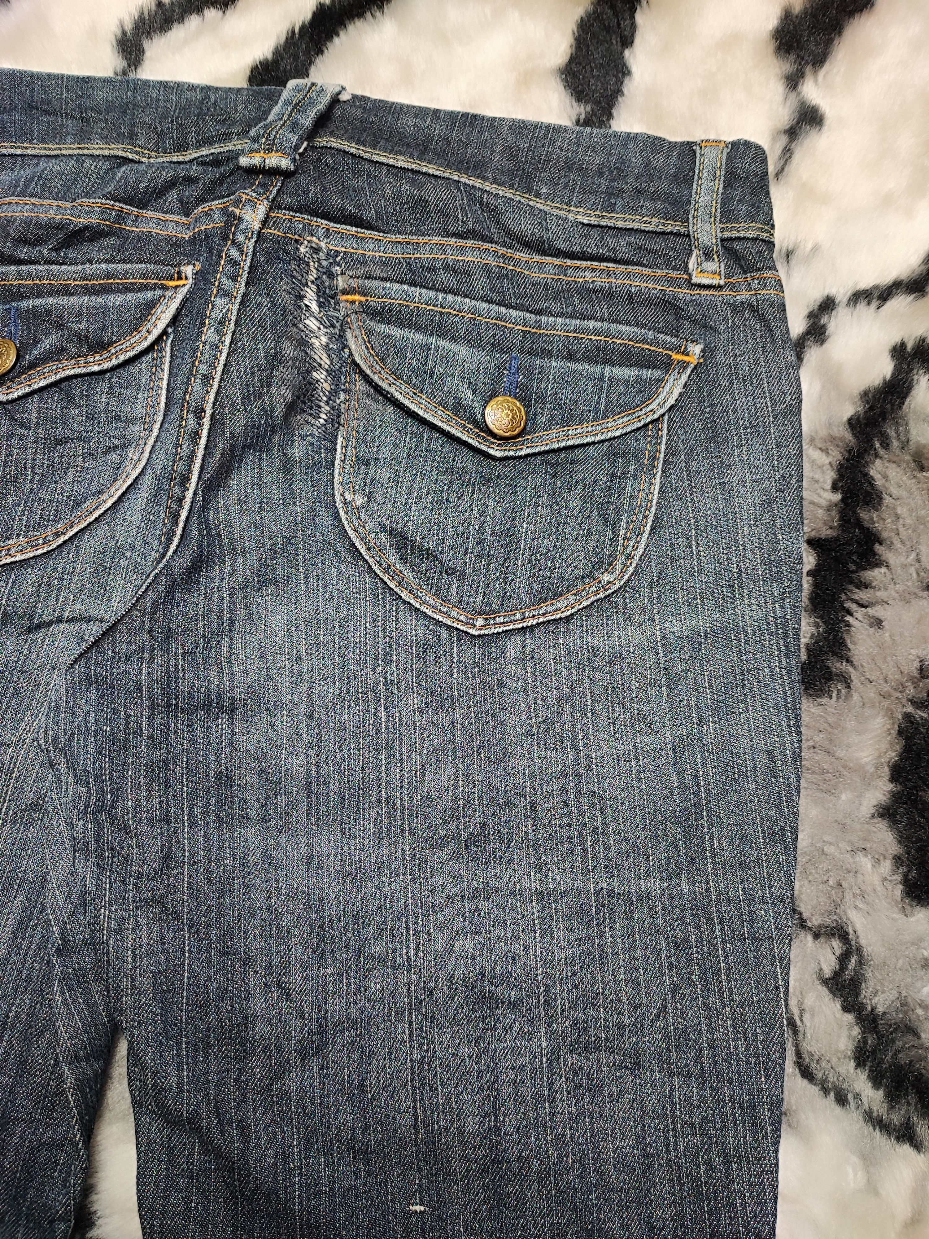 Edwin × Kapital × Uniqlo Bootcut Uniqlo Vintage Japan Distressed Jeans W 30 Size 30" / US 8 / IT 44 - 14 Thumbnail