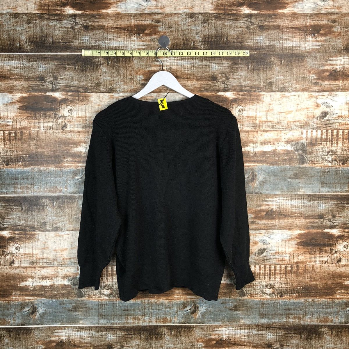 Homespun Knitwear × Japanese Brand Japan art Black Cardigan Knitwear #A1669 Size M / US 6-8 / IT 42-44 - 13 Thumbnail