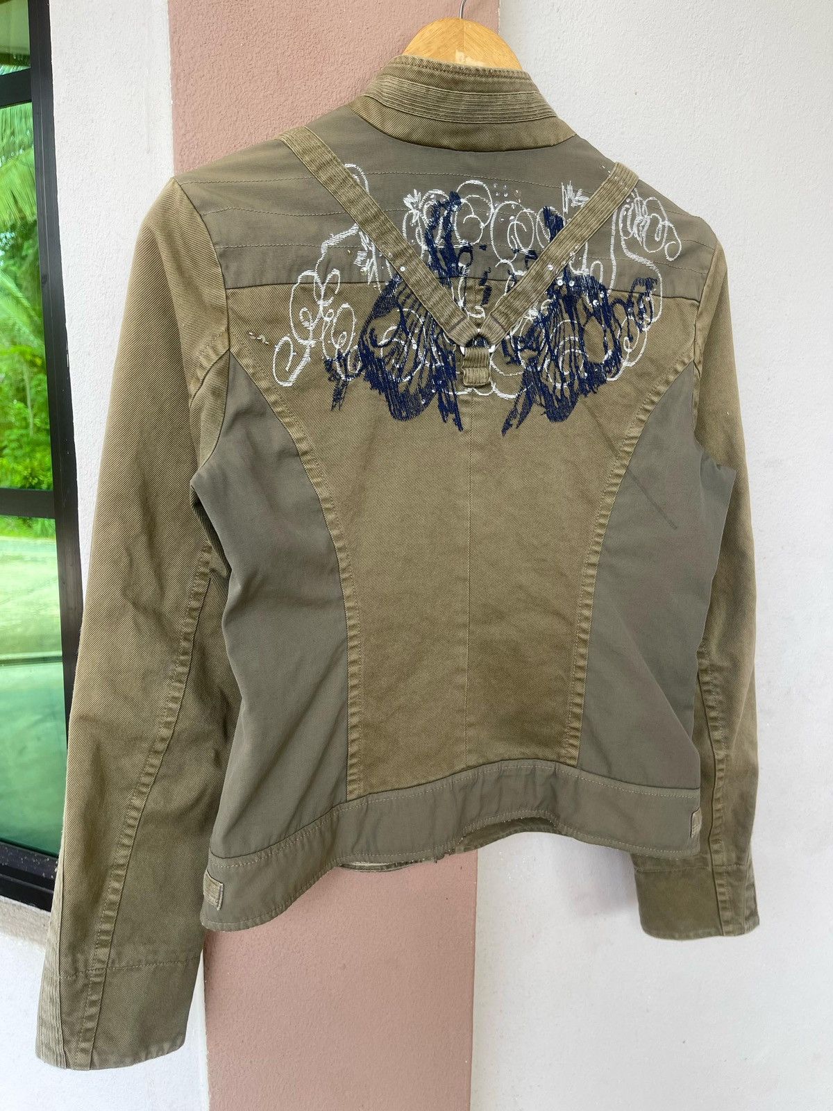Designer × Diesel × Vintage Spring Summer Wind Diesel Parachute Jacket Size M / US 6-8 / IT 42-44 - 16 Thumbnail