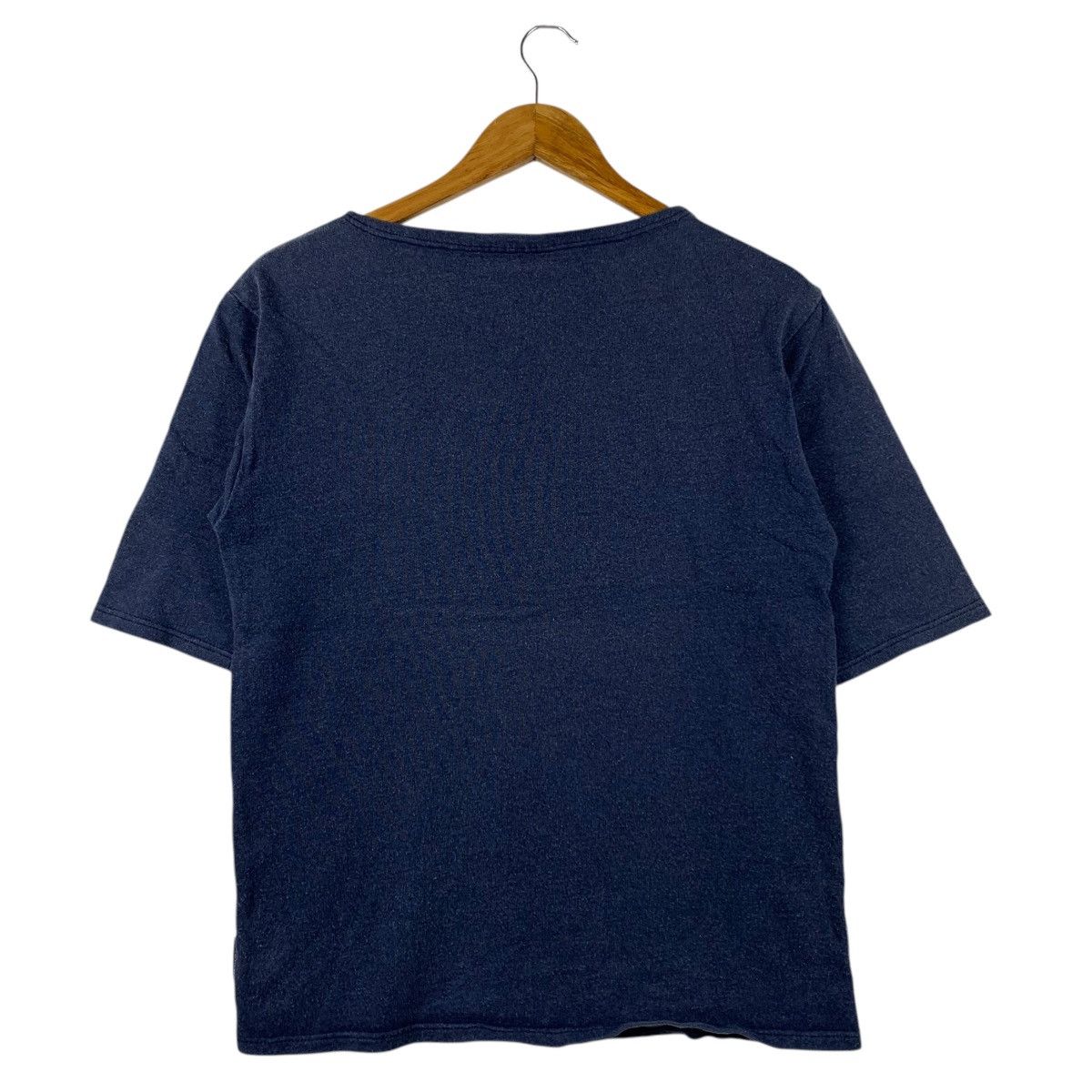 Saint James SAINT JAMES BIS Plain Navy Blue Short Sleeve Shirt Size US S / EU 44-46 / 1 - 4 Thumbnail