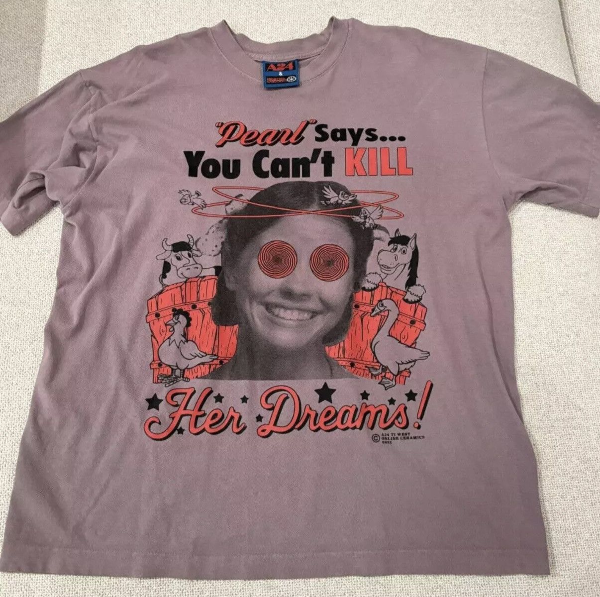 A24 × Online Ceramics A24 x Online Ceramics “Pearl” Cow's Milk Tee Size US L / EU 52-54 / 3 - 1 Thumbnail