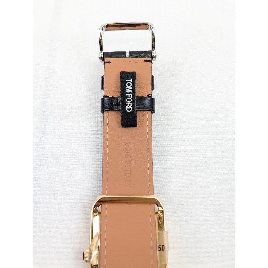 Tom Ford o1rshd1 Size: OS / Watch in Alligator & Real Gold in Black Size ONE SIZE - 13 Thumbnail