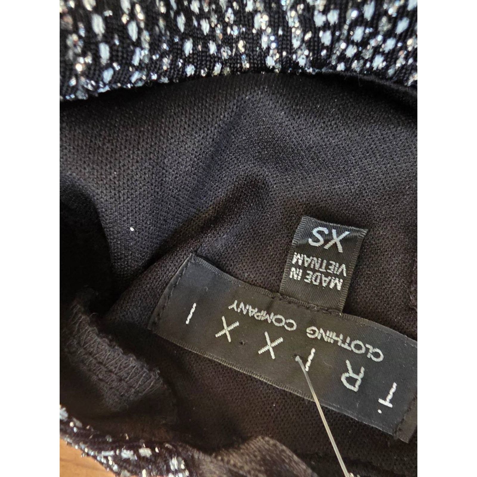 & Other Stories TRIXXI Black Silver Open Y2K mini Back Dress XS A001731 Size XS / US 0-2 / IT 36-38 - 5 Thumbnail