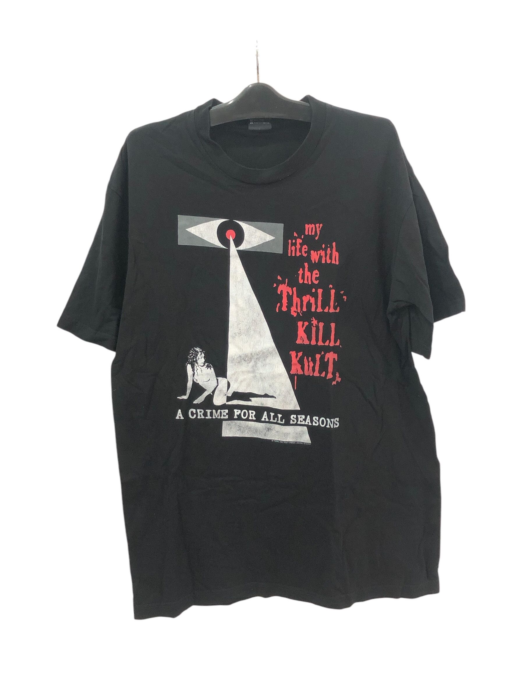 Band Tees × Giant × Vintage Vintage 90s My Life With The Thrill Kill Kult Tees Size US XL / EU 56 / 4 - 1 Thumbnail