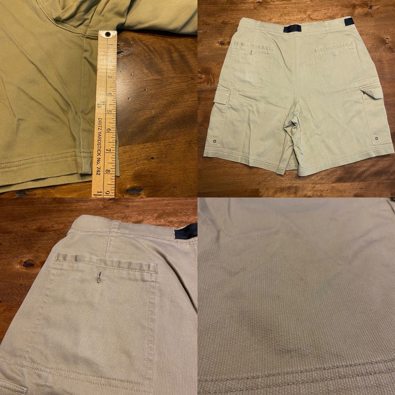 The Territory Ahead Territory Ahead Shorts Mens 34 Brown Cargo Chino Khaki 8" Belted Hiking Casual Sports Outdoor Belted Pockets 5-Pocket Regular Cotton Size US 34 / EU 50 - 8 Thumbnail