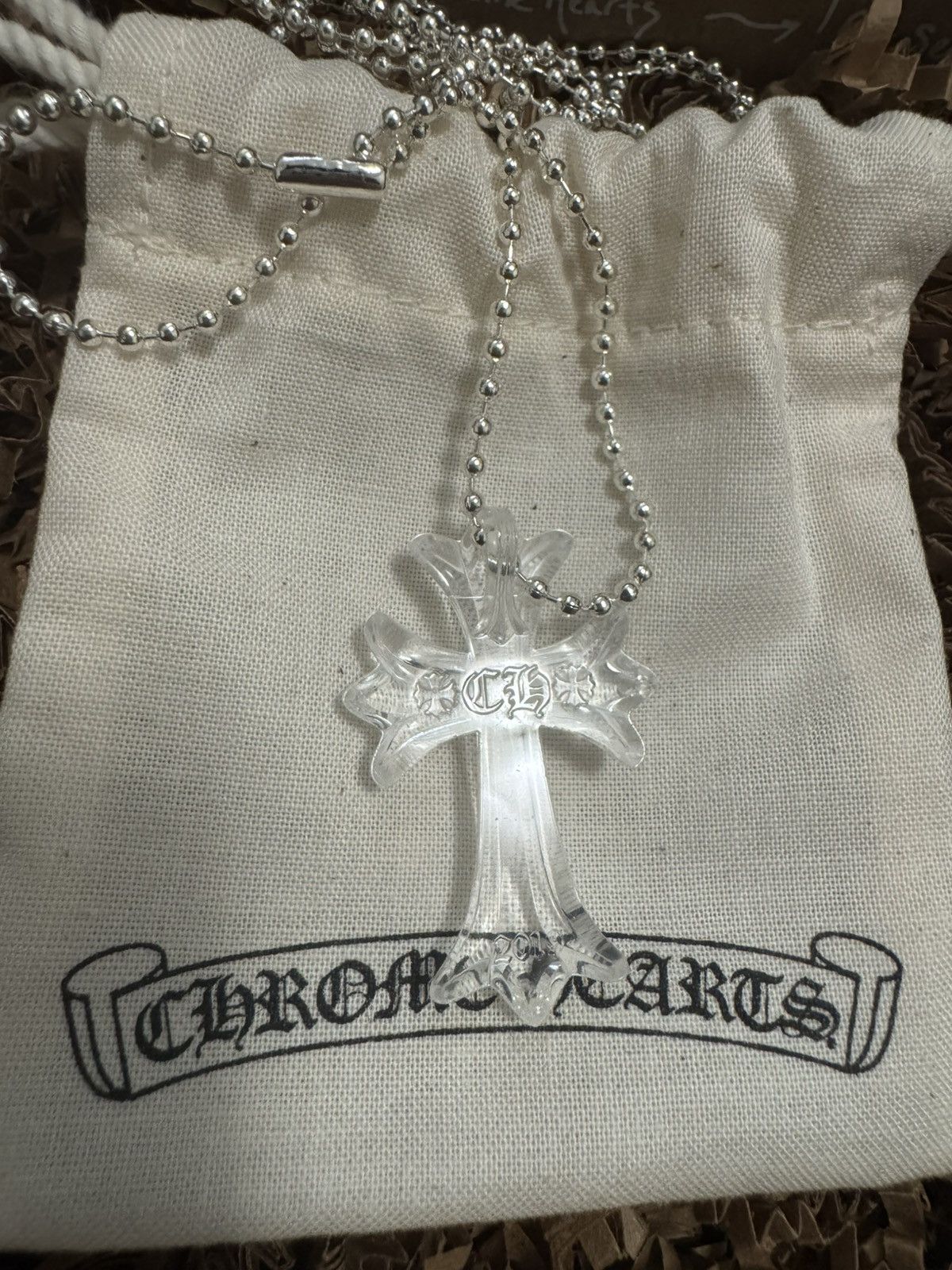Chrome Hearts Chrome Hearts Cross Silicone Necklace Size ONE SIZE - 2 Thumbnail