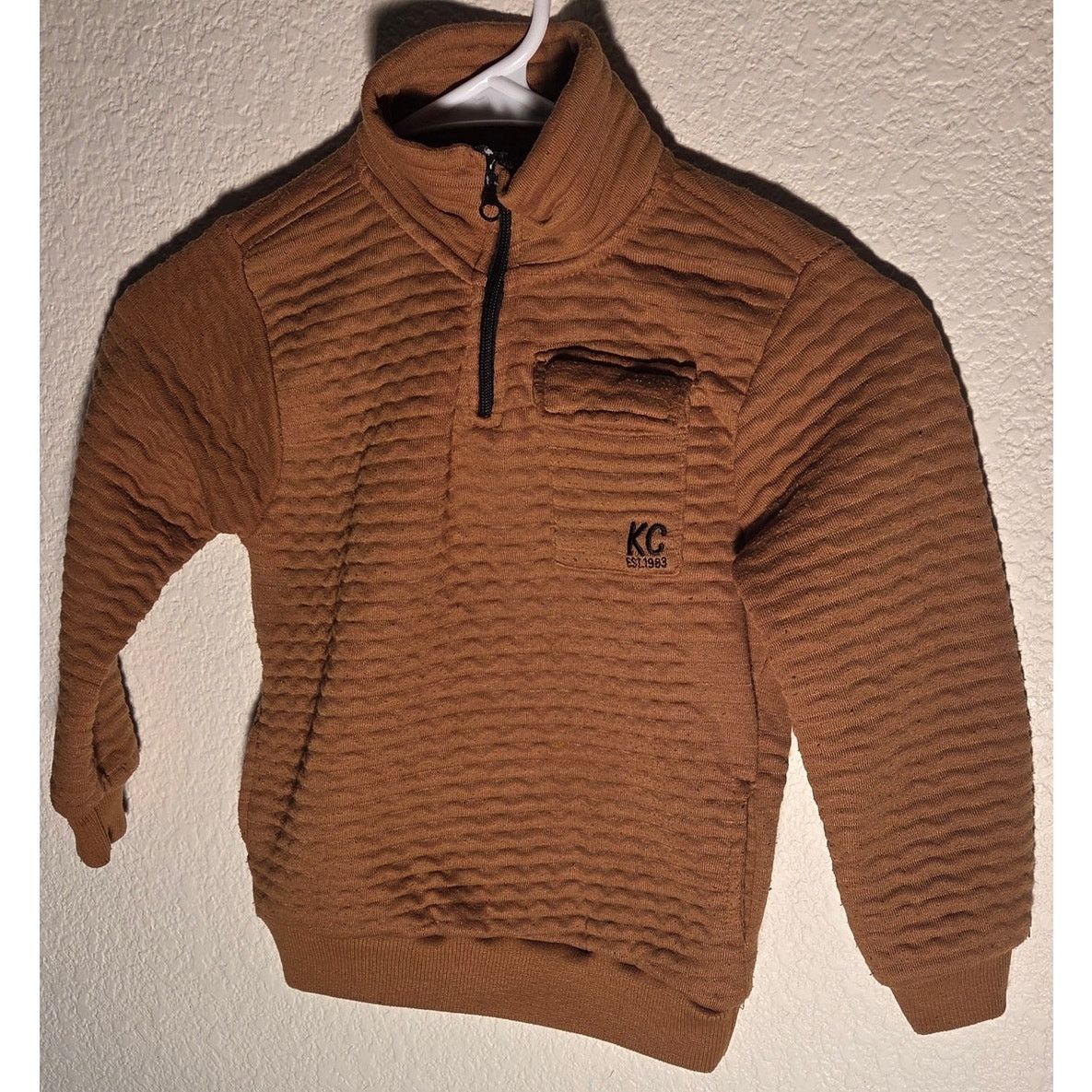 Kenneth Cole Kenneth Cole Brown Quarter Zip - Kids Size - 5 Size XXS / US 00 / IT 34 - 4 Thumbnail