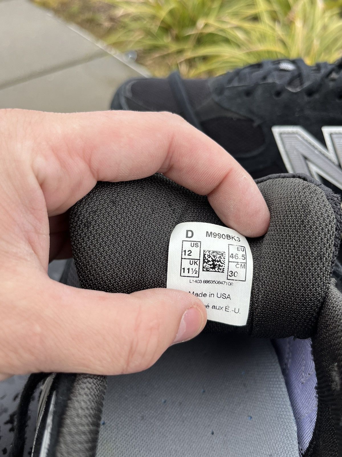 New Balance New Balance 990v3 Kith Black Size US 12 / EU 45 - 11 Thumbnail