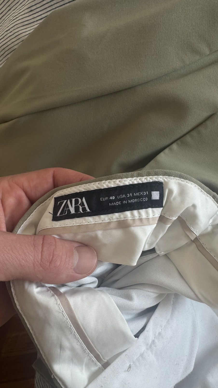 Zara Green Suit Size 44R - 4 Thumbnail