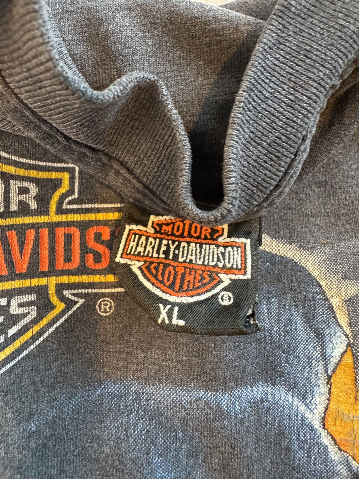 Harley Davidson Vintage Harley Davidson “roar of freedom” 3D emblem shirt Size US XL / EU 56 / 4 - 3 Thumbnail