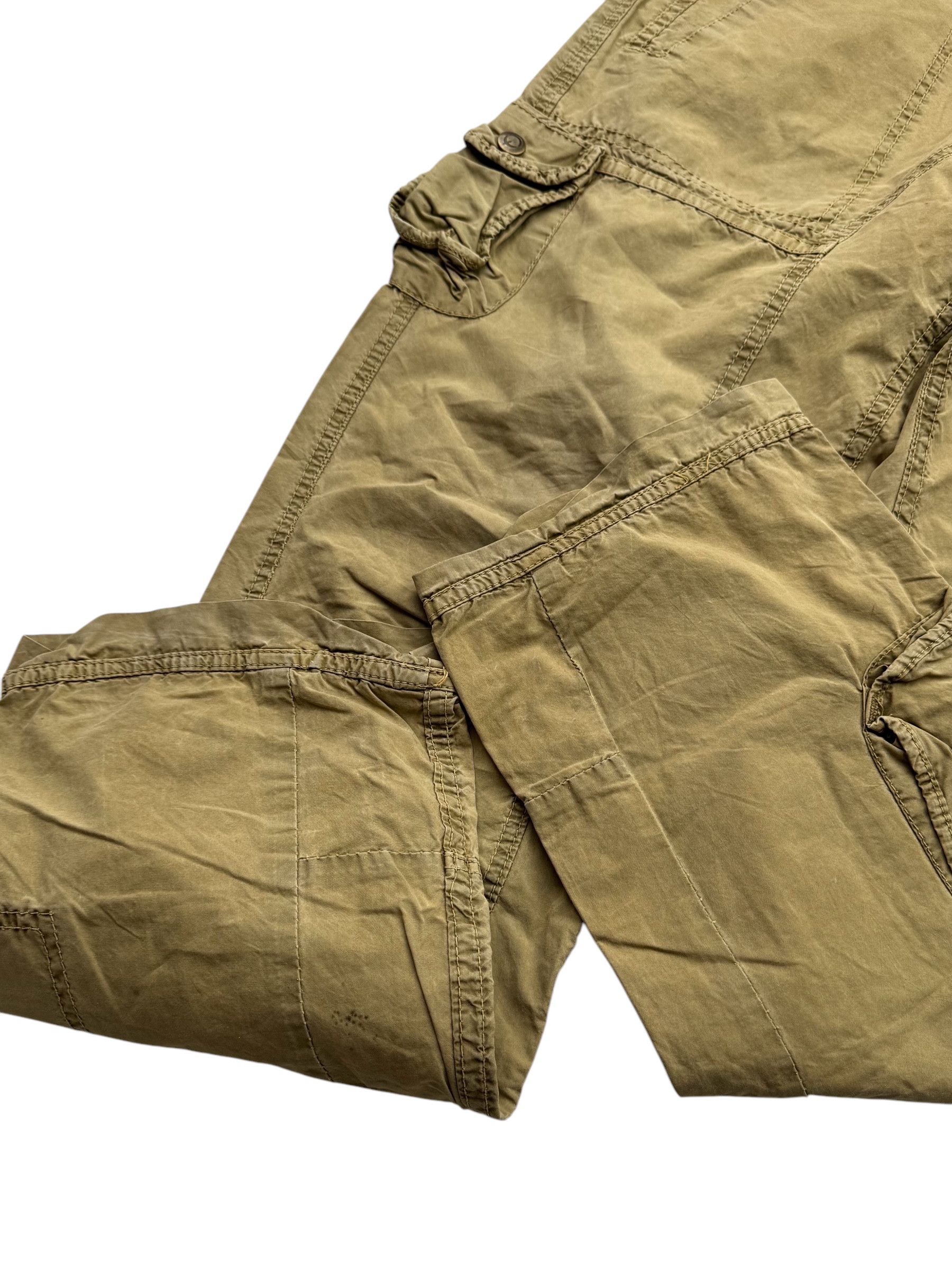 Japanese Brand Vintage Washed Cargo Pants W132(V9) Size US 31 - 4 Thumbnail