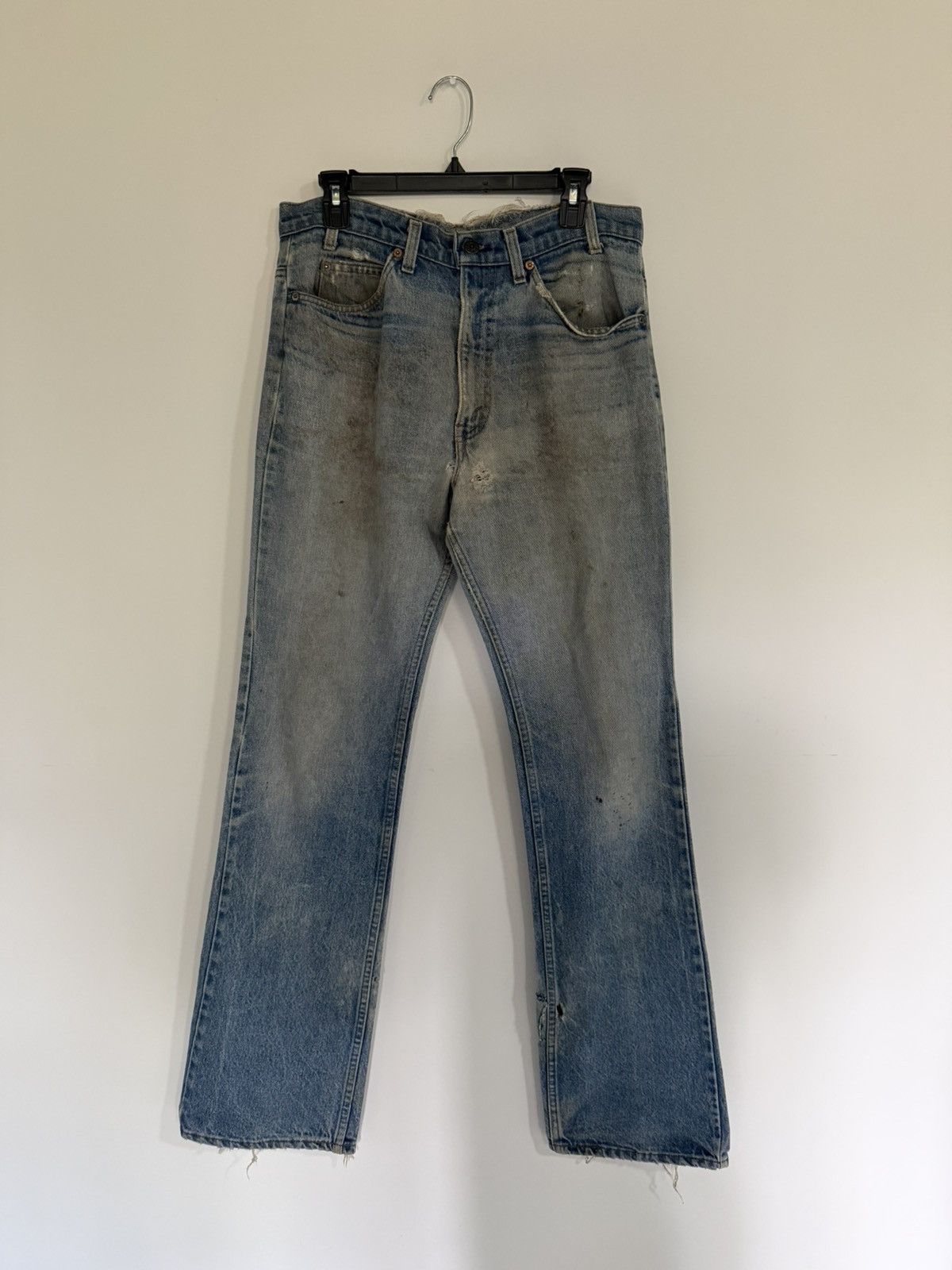 Vintage Thrashed & Repaired Orange Tab Levi’s 517 Size US 32 / EU 48 - 1 Thumbnail