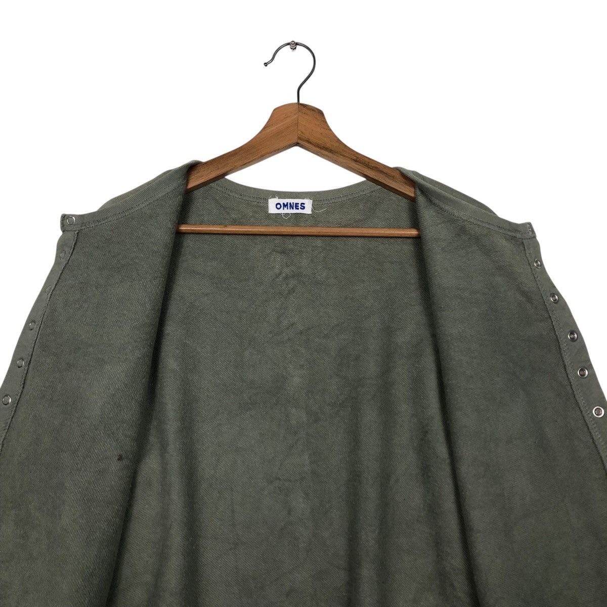 Japanese Brand 📌Rich Green Olive Vintage Cardigan Omnes Issey Miyake Size US M / EU 48-50 / 2 - 15 Thumbnail