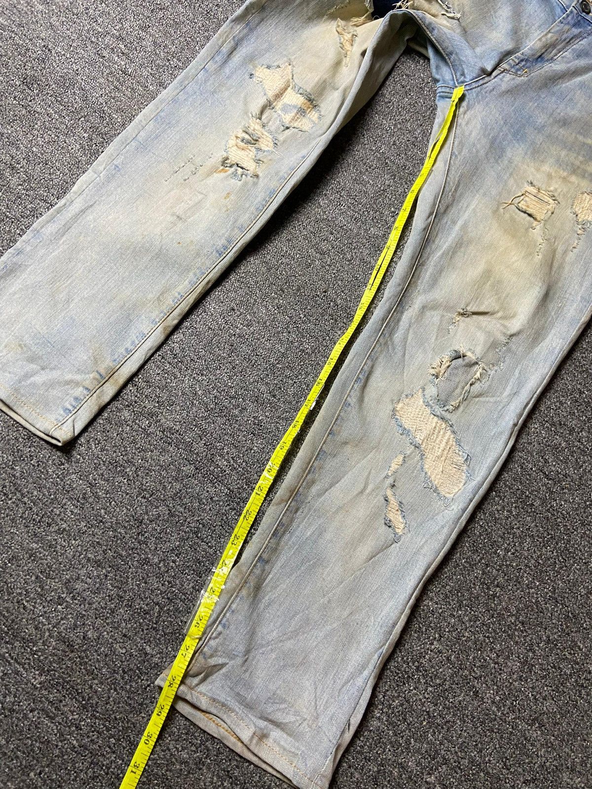 Vintage × Zara ZARA MEN Distressed Denim Ripped Jeans (119) Size US 34 / EU 50 - 4 Thumbnail