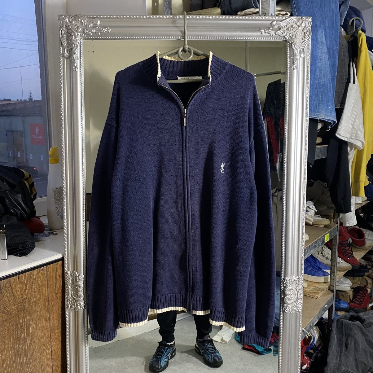 Yves Saint Laurent Yves Saint Laurent YSL logo zip up Size US XL / EU 56 / 4 - 1 Thumbnail