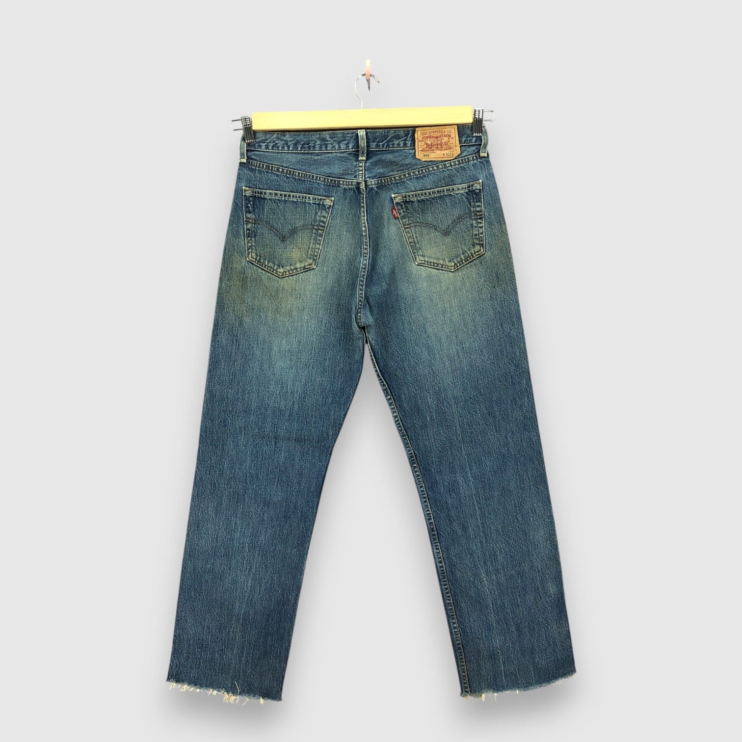 Levi's Vintage 90s Levis 501 Jeans Levi's Stonewash Faded Denim Size US 34 / EU 50 - 2 Thumbnail