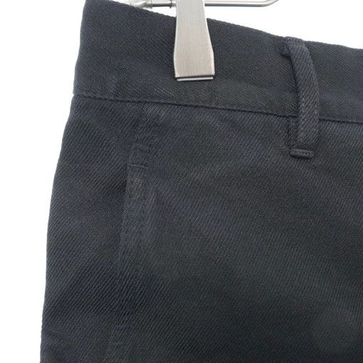 Comme des Garcons Homme Plus Shorts Poly Shrink Half Pants Zip Fly Plain Black Size US 28 / EU 44 - 3 Thumbnail