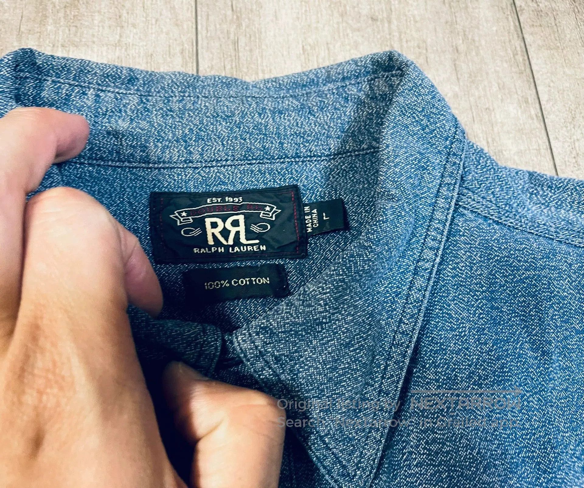 RRL Ralph Lauren RRL Indigo Vintage Workwear Shirt Jacket. Size US S / EU 44-46 / 1 - 8 Thumbnail