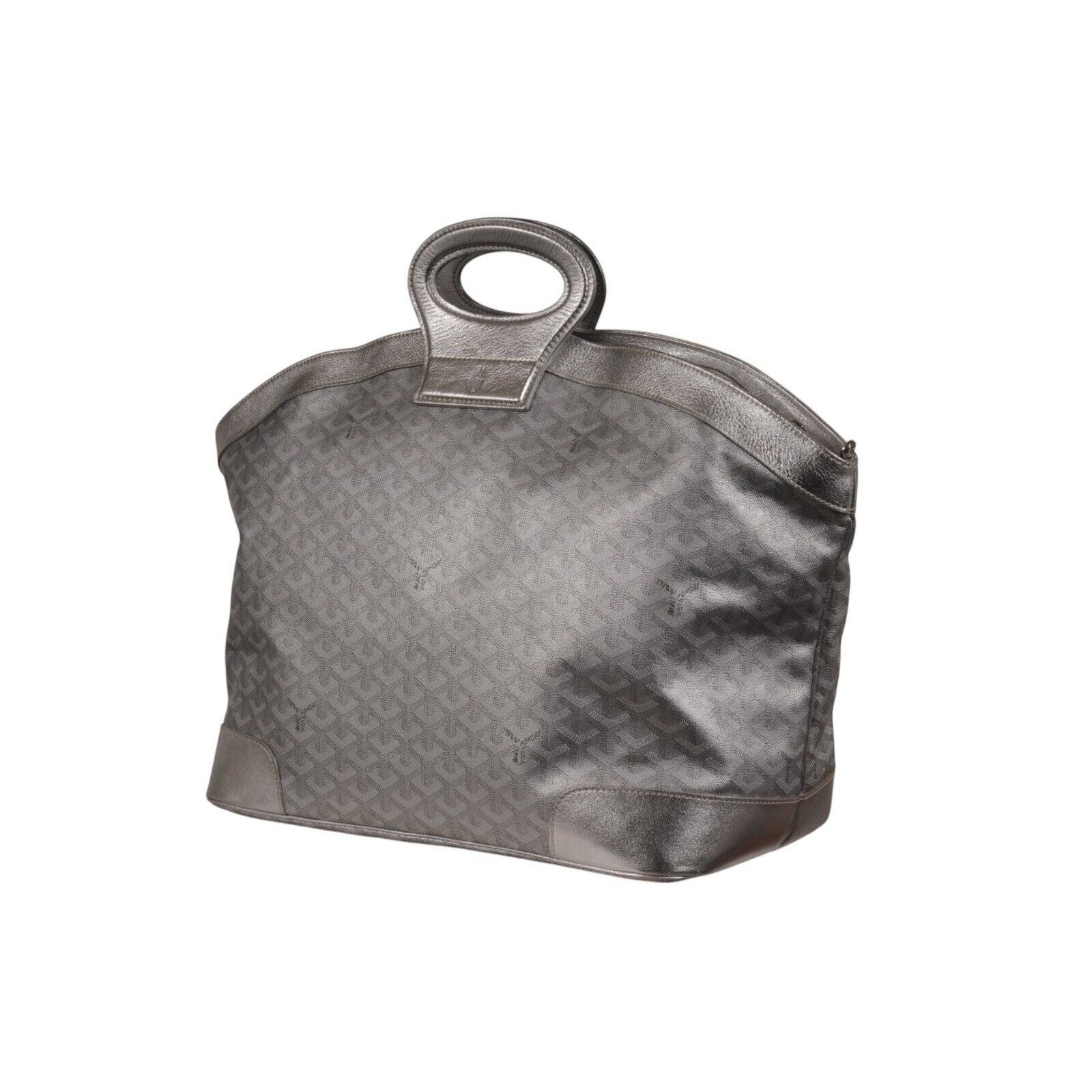 Goyard Beluga MM Tote Bag Silver Leather Carry On - 02497 Size ONE SIZE - 6 Thumbnail