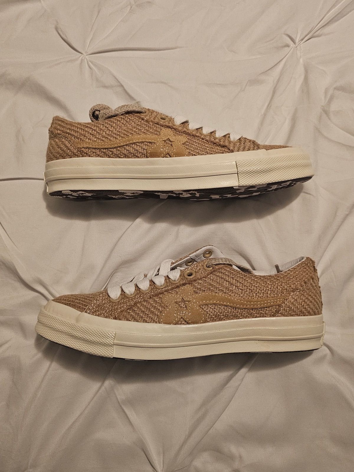 Converse × Golf Wang × Golf le Fleur Golf le fleur One Star Ox Beige Size US 7.5 / EU 40-41 - 1 Thumbnail