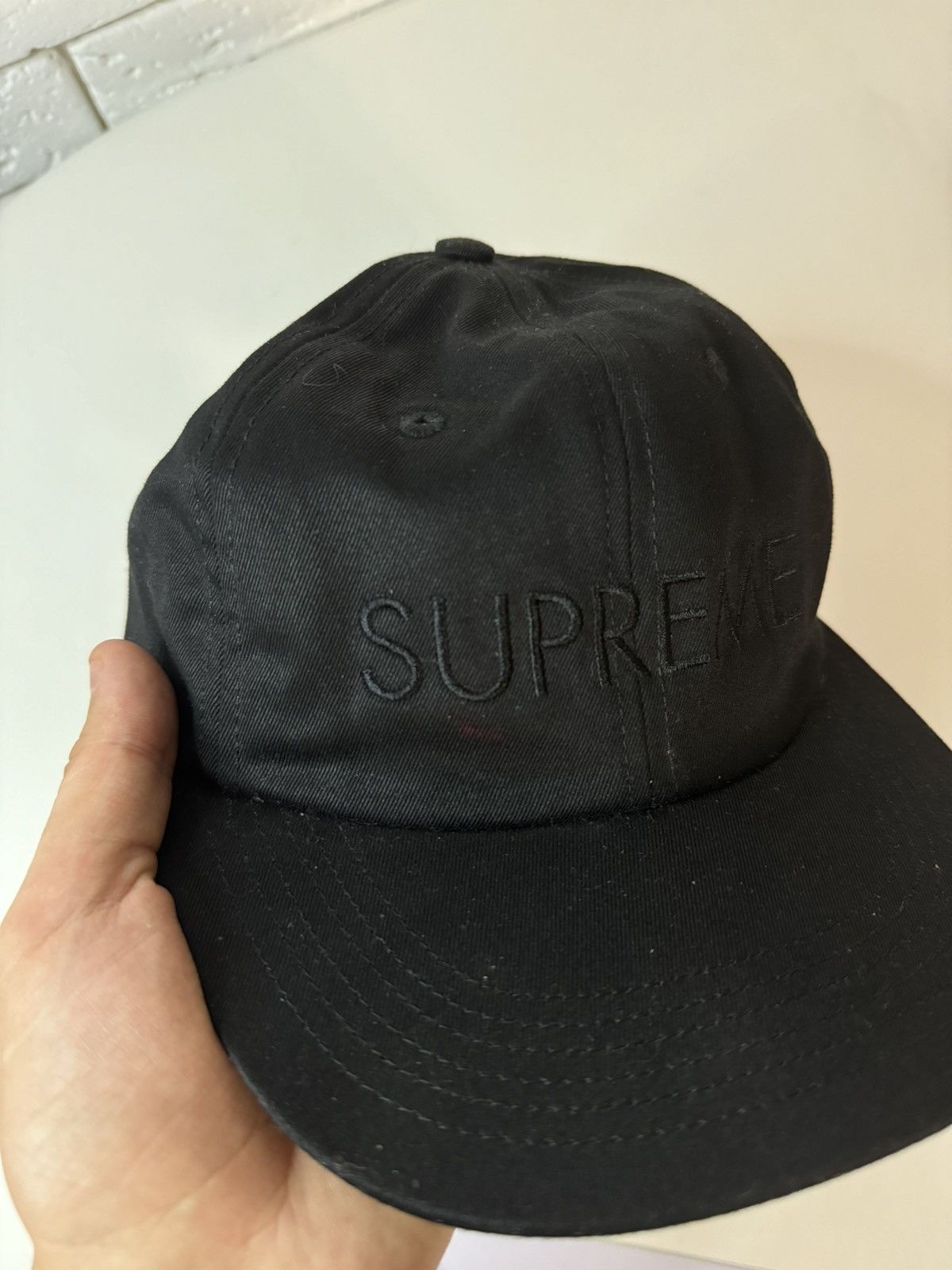 Vintage Supreme FW15 Total 6 panel cap hat Size ONE SIZE - 3 Thumbnail