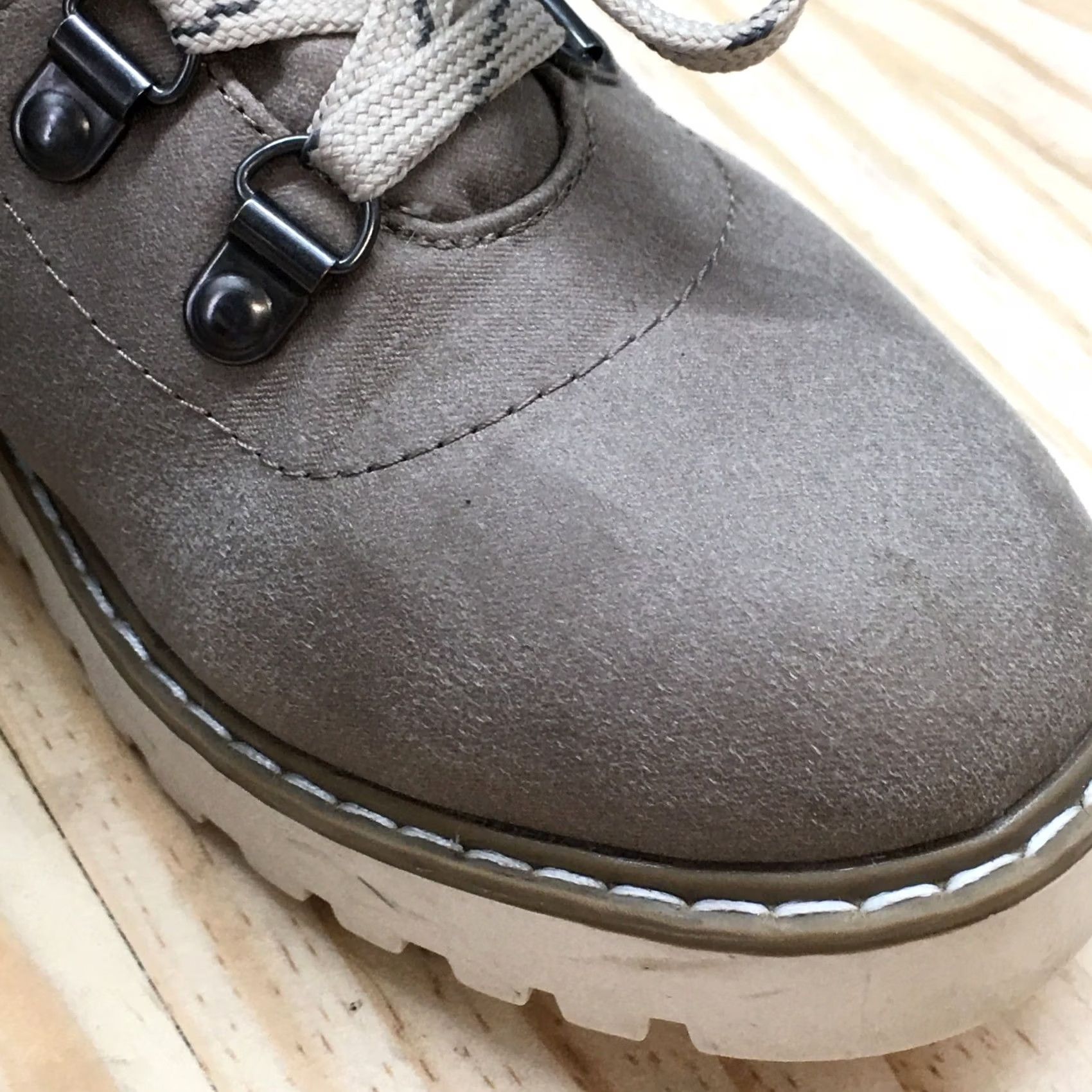 Vintage Cliffs by White Mountain Boots Womens Connie Combat Brown Lace Up Ankle Top 6.5M Casual Shoes Vintage No Size M / US 6-8 / IT 42-44 - 7 Thumbnail