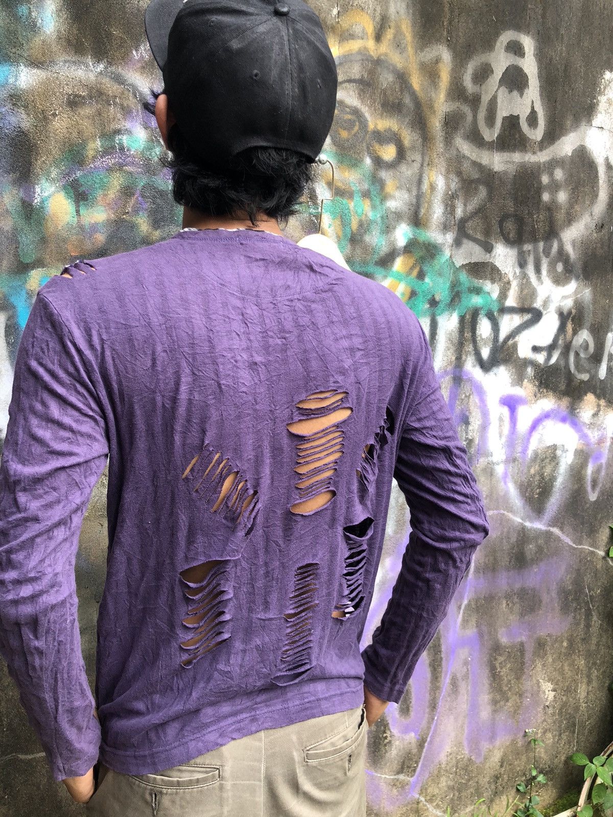 Hysteric Glamour × Japanese Brand × KMRii ❤️‍🔥Final Drop❤️‍🔥Klein plus homme Distressed purple Size US S / EU 44-46 / 1 - 5 Thumbnail