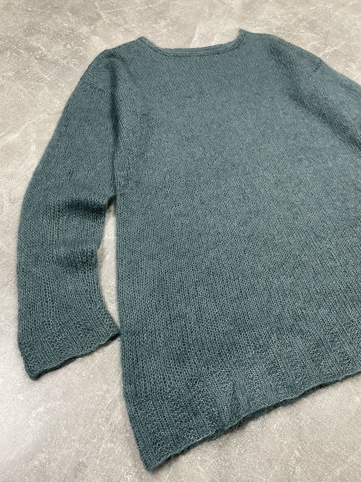 Japanese Brand × Vintage Vintage Mesh Transparent Mohair Japanese Sea Dress Sweater Size L / US 10 / IT 46 - 3 Thumbnail