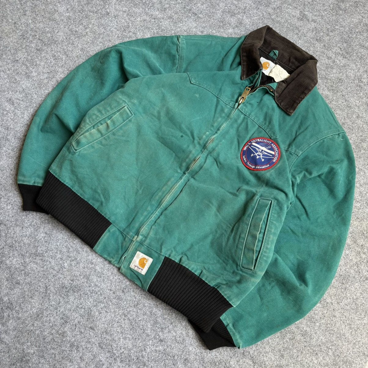 Carhartt × Vintage 💥Rare💥 Vintage Carhartt Santa Fe Teal Jacket J13 AQU Size US M / EU 48-50 / 2 - 2 Thumbnail