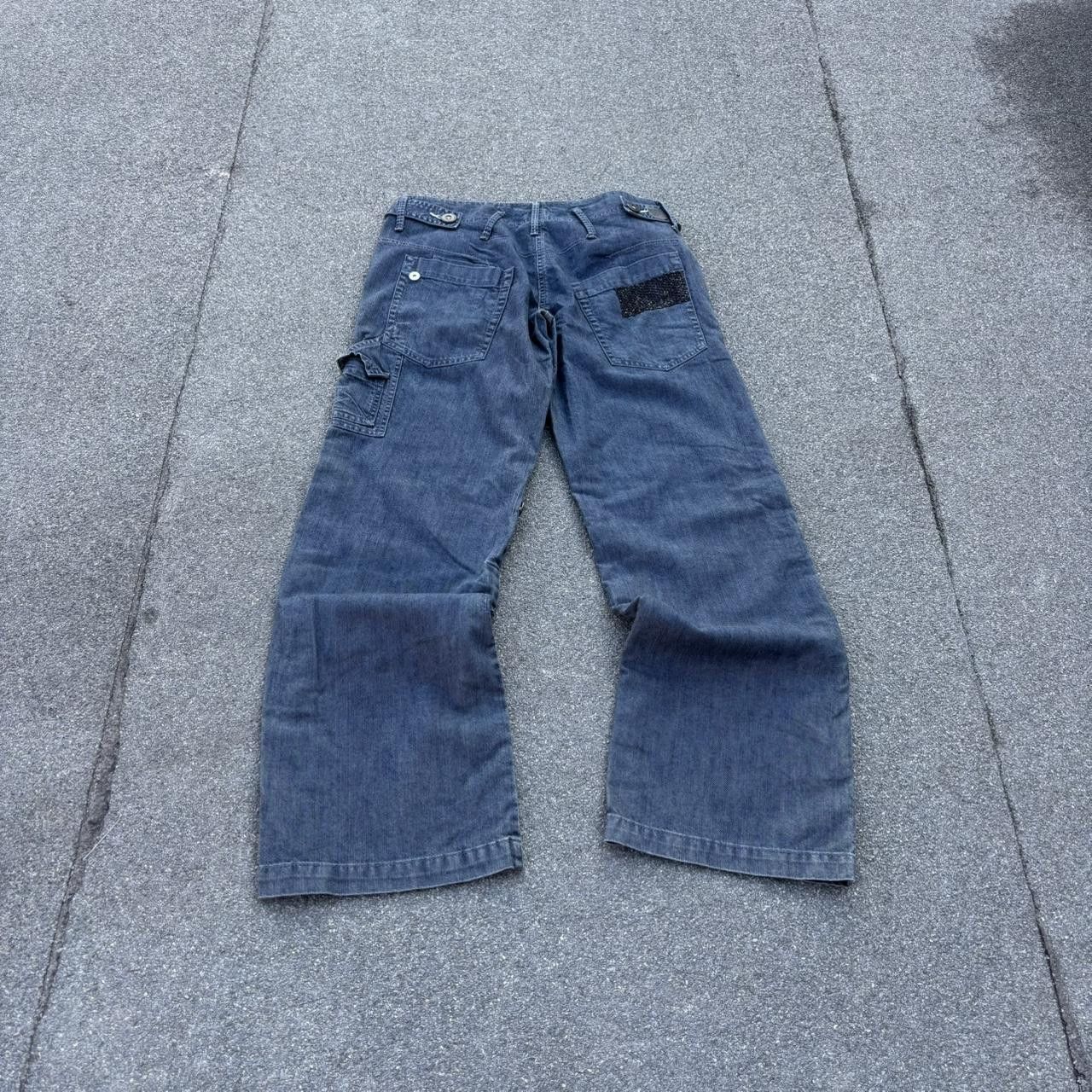 JNCO × Japanese Brand × Vintage Vintage y2k 90s archive Japanese style carpenter cargo jeans Size US 32 / EU 48 - 5 Thumbnail