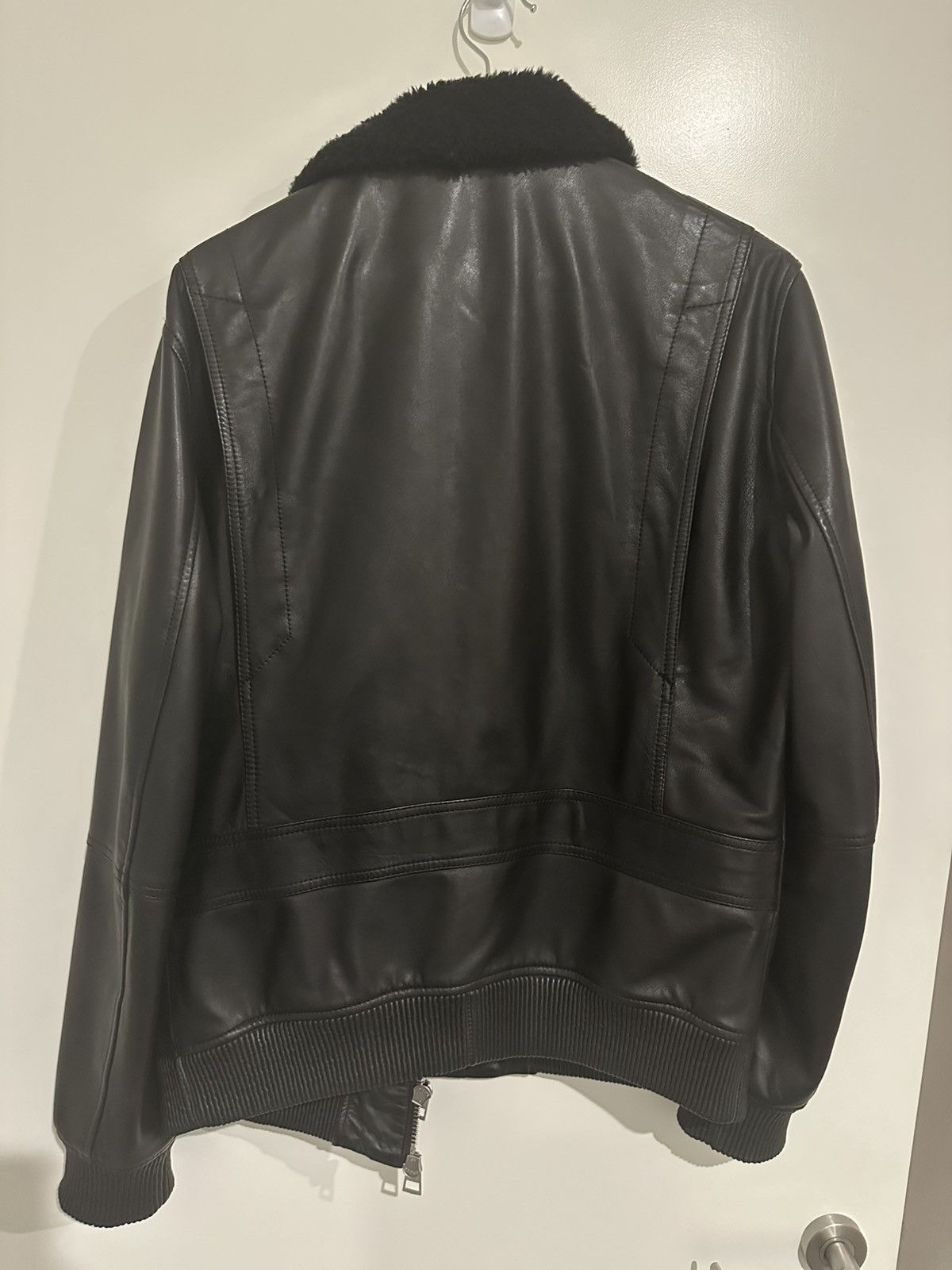 Calibre Calibre Shearling Leather Bomber Jacket Size US L / EU 52-54 / 3 - 3 Thumbnail