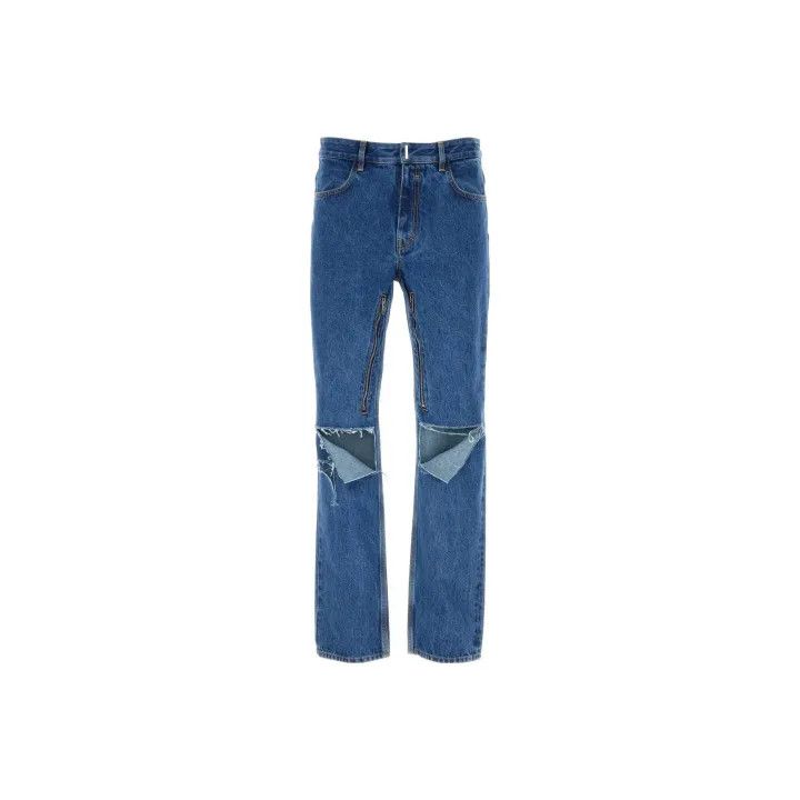 Givenchy Givenchy SS23 Distressed Straight Leg Jeans Size US 31 - 1 Thumbnail
