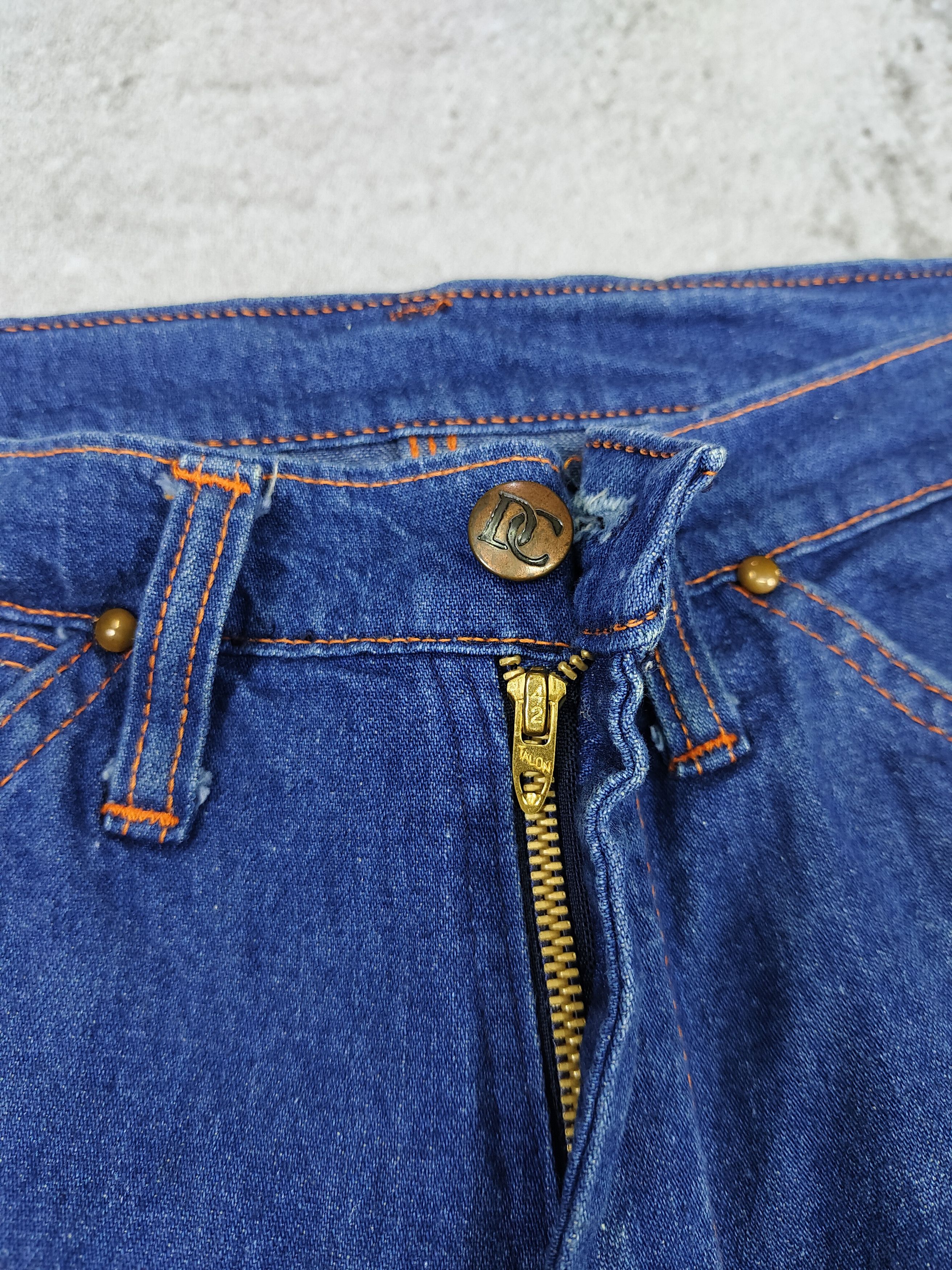 Vintage 60s DEE CEE🔥Classic American Carpenter Utility Denim Shorts Size US 28 / EU 44 - 9 Thumbnail