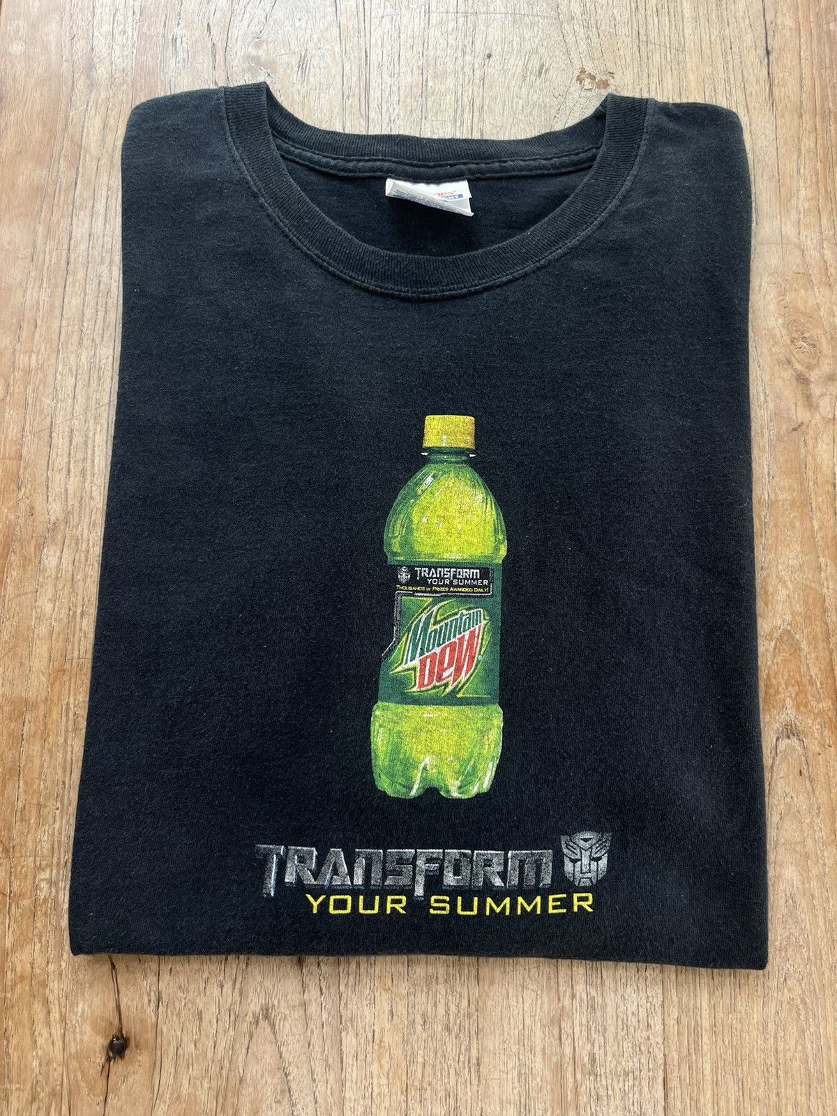 Mountain Dew × Vintage Vtg Mountain Dew TRANSFORMERS 7/4/7 2007’s promo film Tshirt Size US XL / EU 56 / 4 - 1 Thumbnail