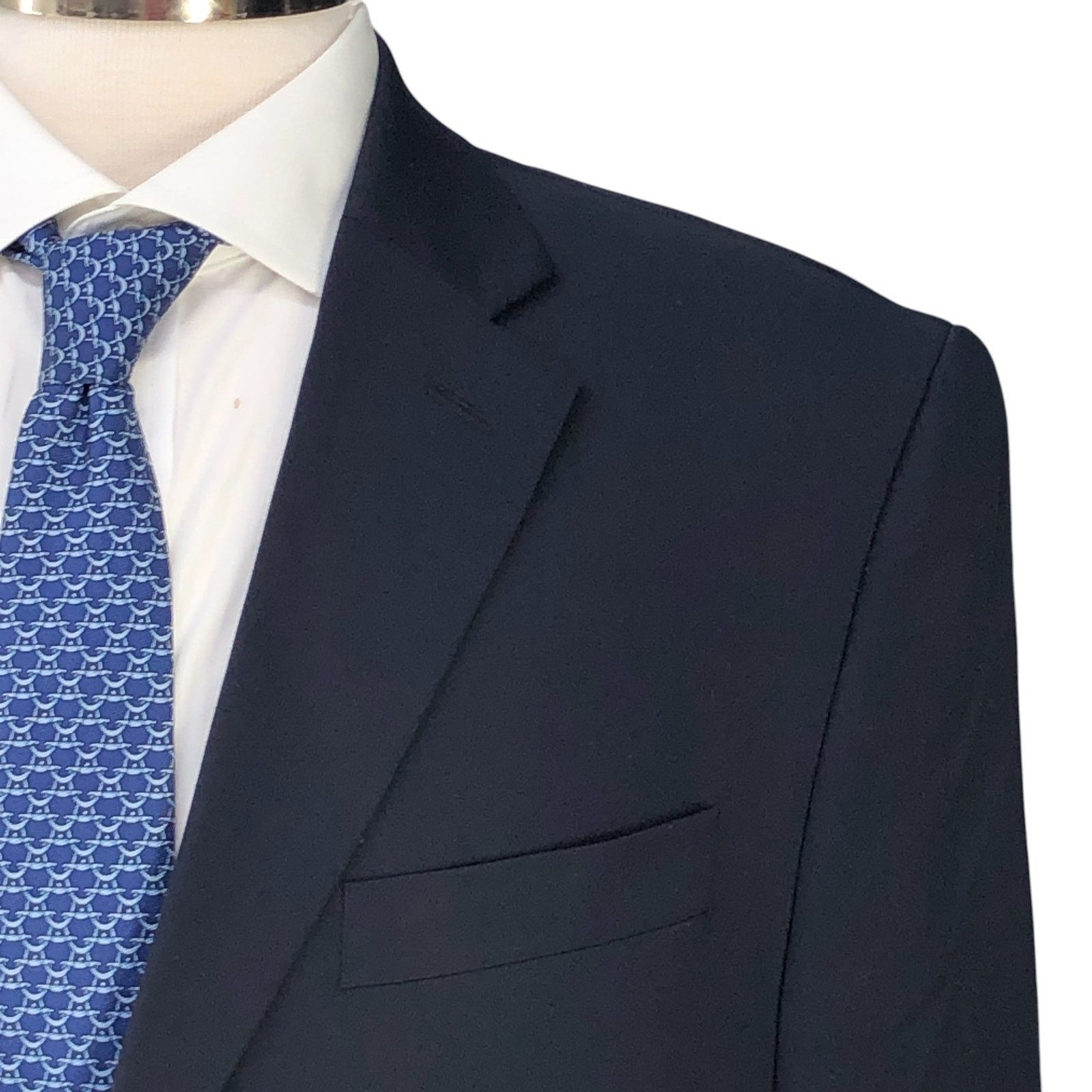 Michael Kors Michael Kors Size 40L Blazer Jacket Navy Blue Gold Button Size 40L - 4 Thumbnail