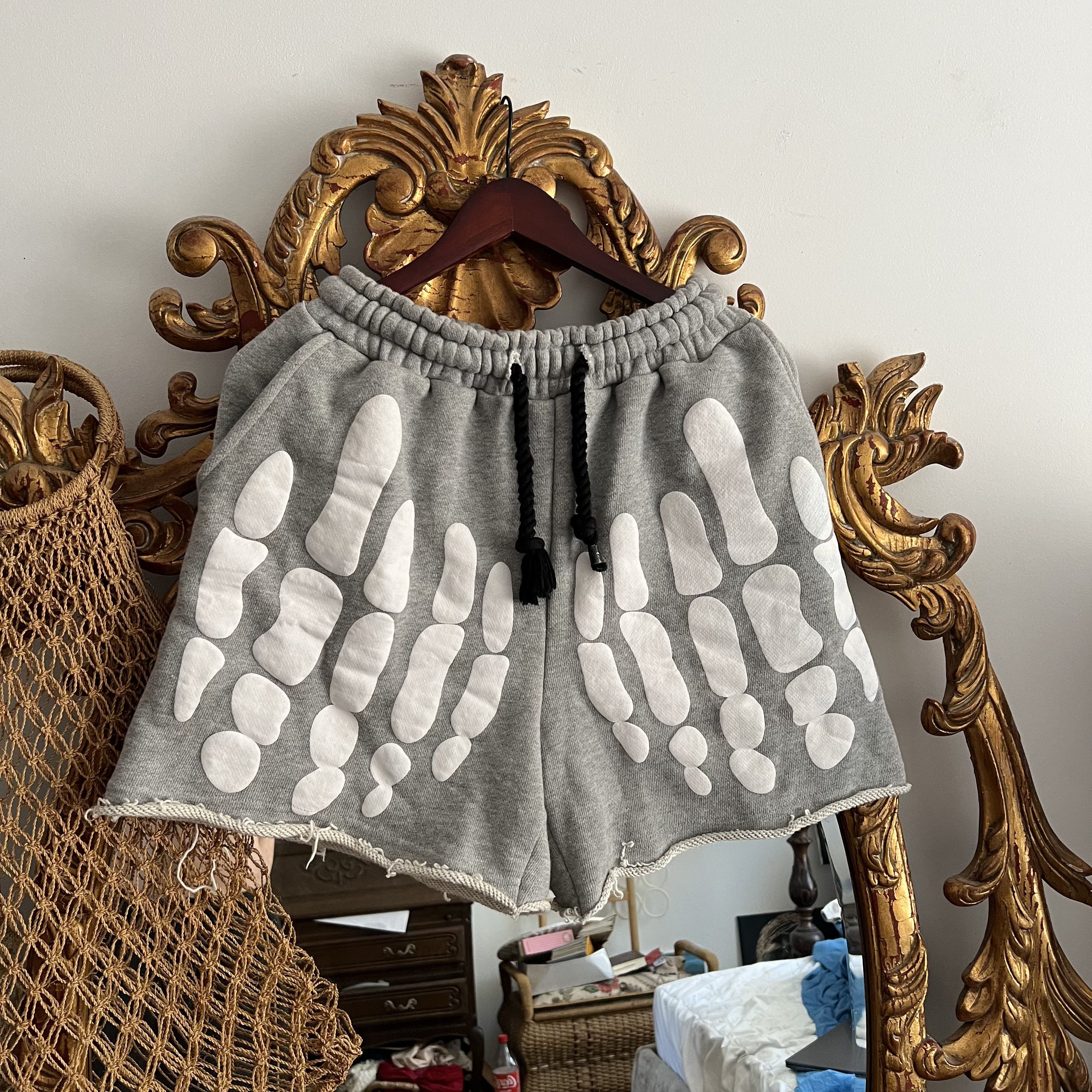 Handmade × Vintage Rare handmade skull shorts streetwear Sz M Size US 34 / EU 50 - 1 Thumbnail