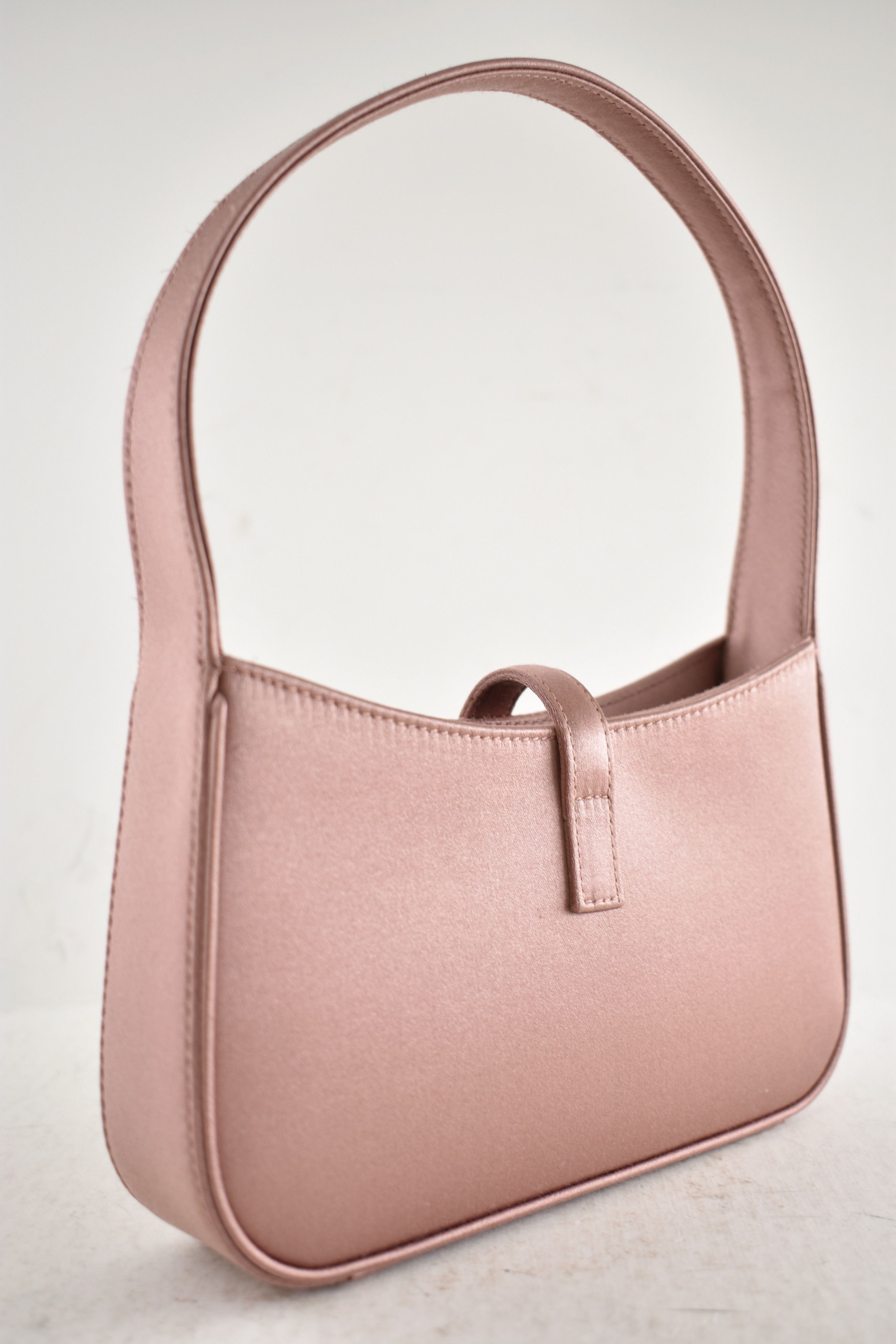 Saint Laurent Paris Mini Le 5 A 7 Hobo Dragee Satin Gold YSL Logo Top Handle Bag Size ONE SIZE - 12 Thumbnail