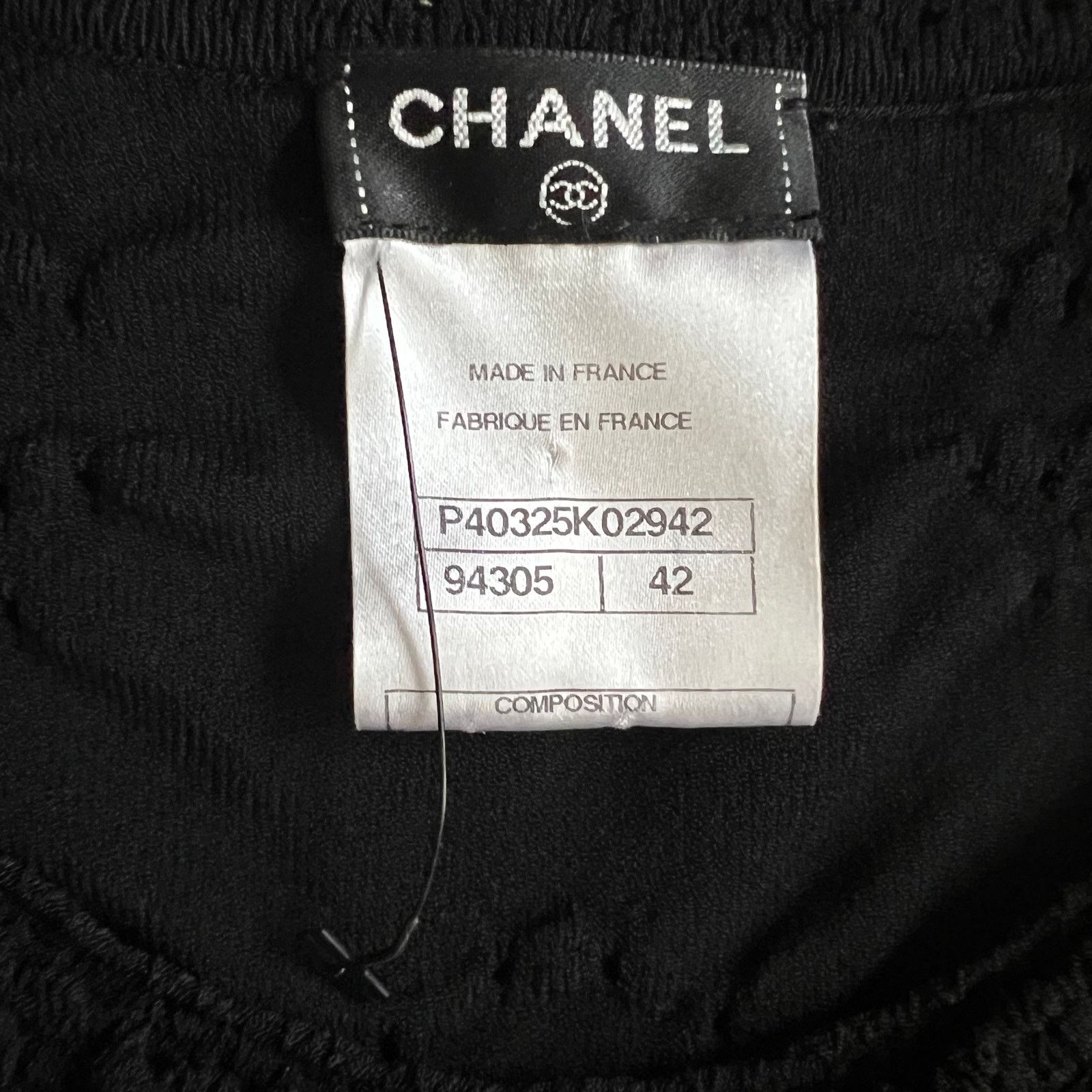Chanel Chanel Black Shift Mini Dress, L/US10/FR42 Size L / US 10 / IT 46 - 8 Thumbnail