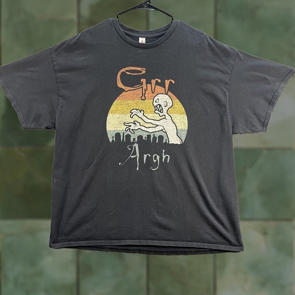 Gildan Gildan Grr Argh Shirt Mens 2XL Black Zombie Halloween Graphic Funny Tee Cotton Size US XXL / EU 58 / 5 - 1 Thumbnail