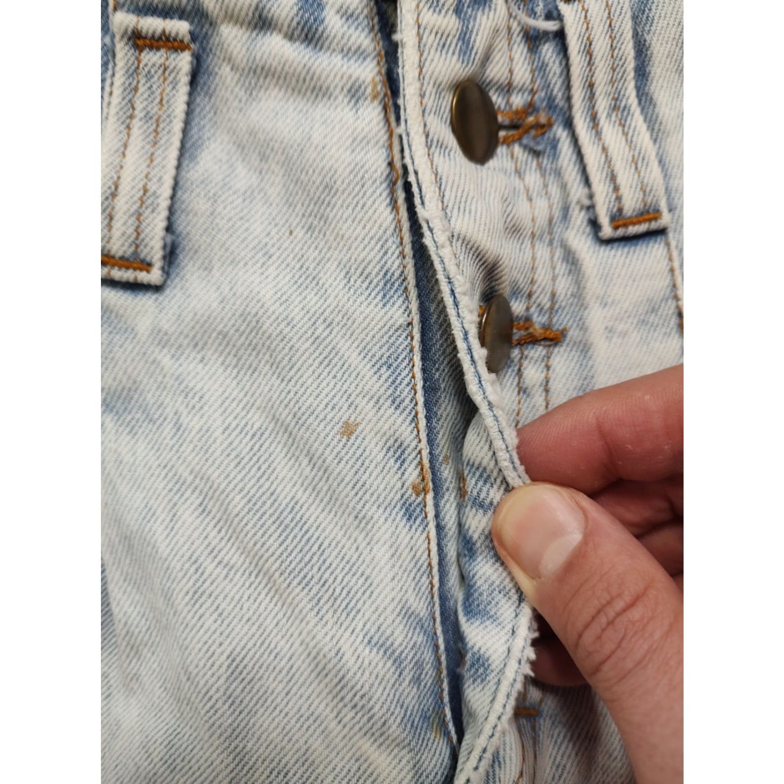 Vintage VINTAGE Buzios No Problem Jeans Women 26 Denim High Rise Light Wash 80s 90s Paperbag Theme Boys/Girls? Size 26" / US 2 / IT 38 - 6 Thumbnail