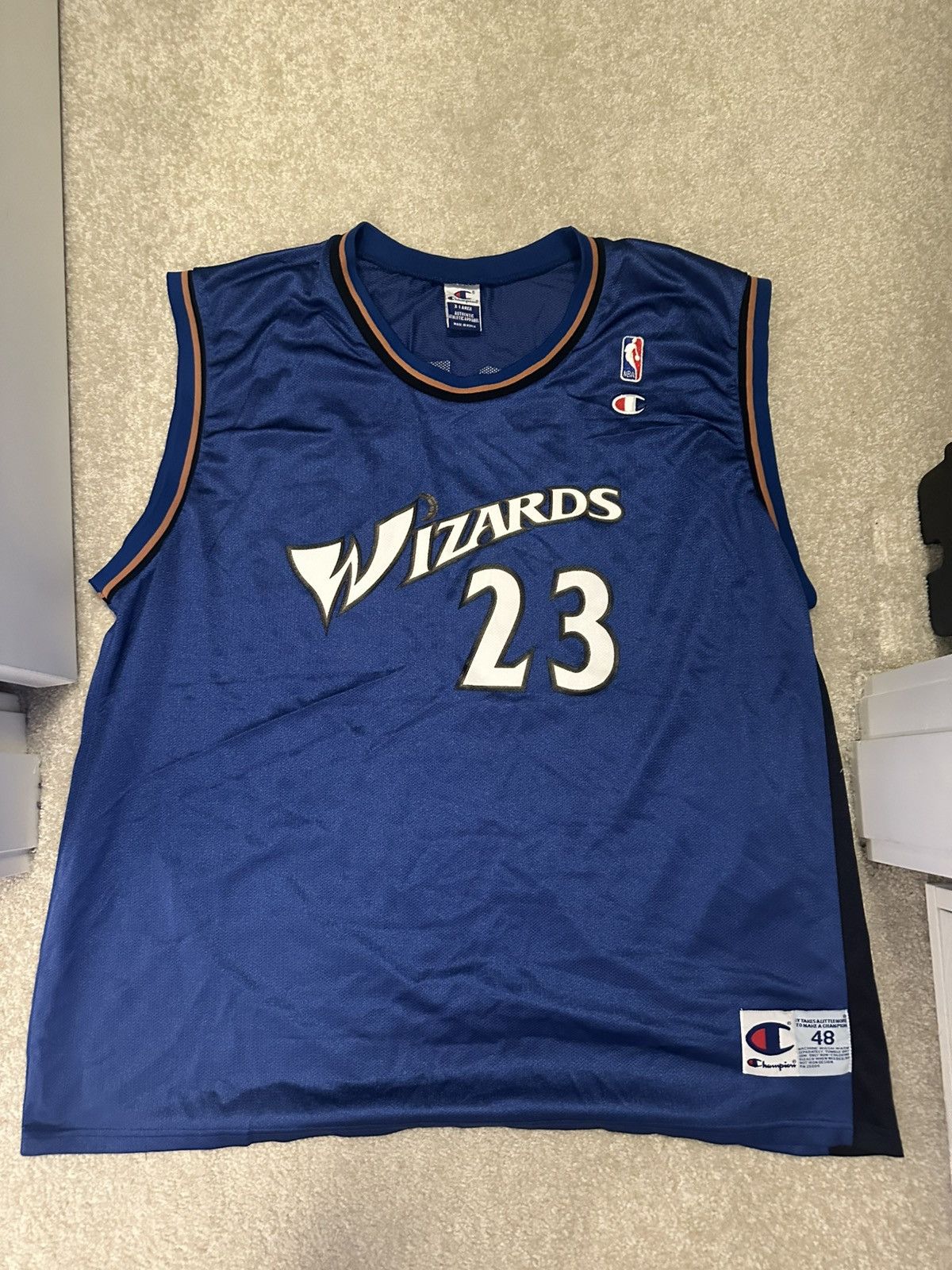Champion × NBA Jordan Wizards Champion Jersey Size US XL / EU 56 / 4 - 1 Thumbnail