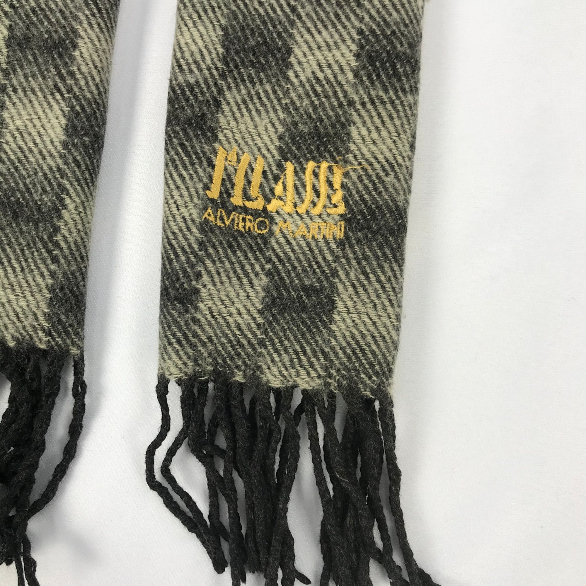 Alviero Martini Vintage Alviero Martini Scarf Muffler Check Wool Scarves Size ONE SIZE - 4 Thumbnail