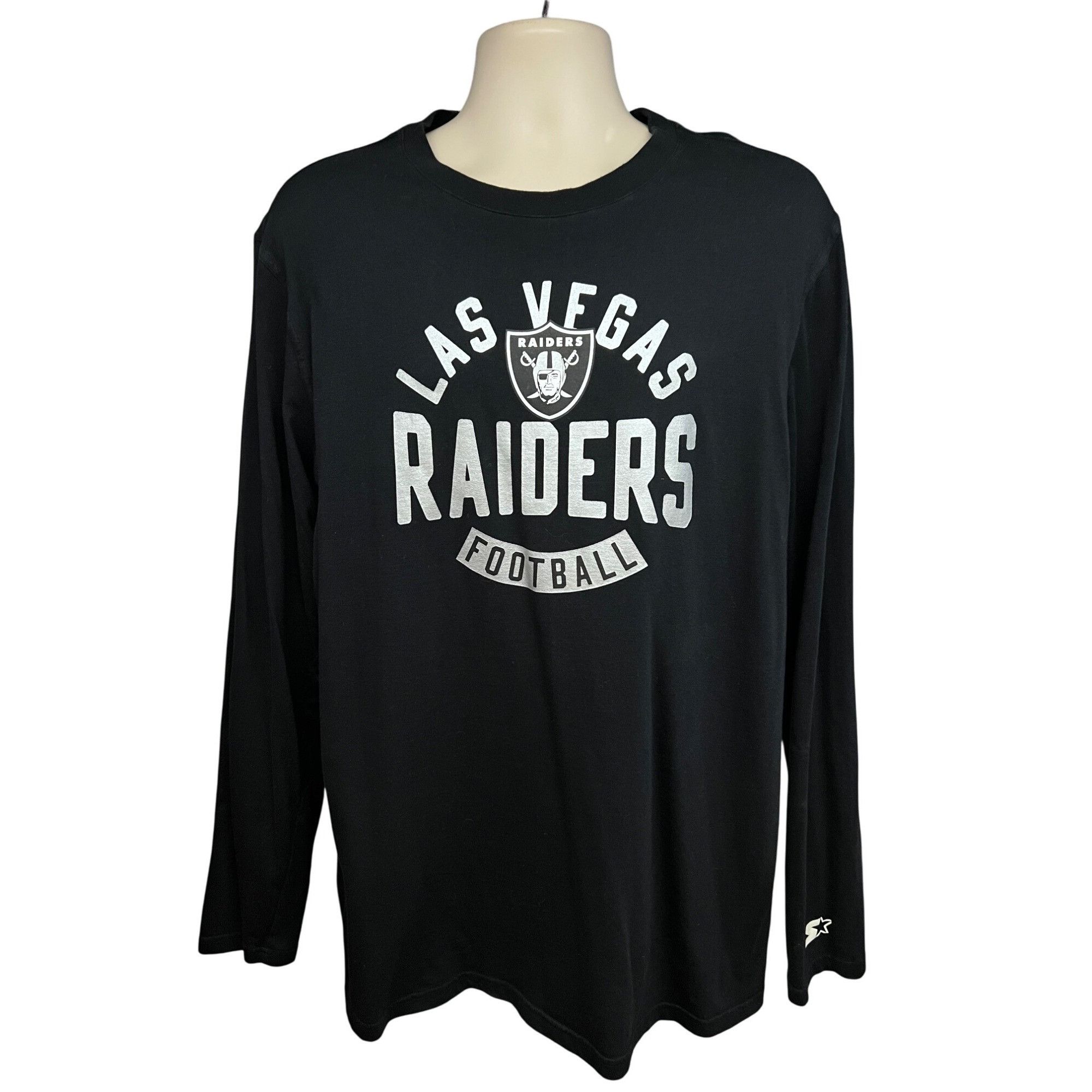 Starter Starter Las Vegas Raiders NFL Football Black Silver Big Logo Size US L / EU 52-54 / 3 - 1 Thumbnail