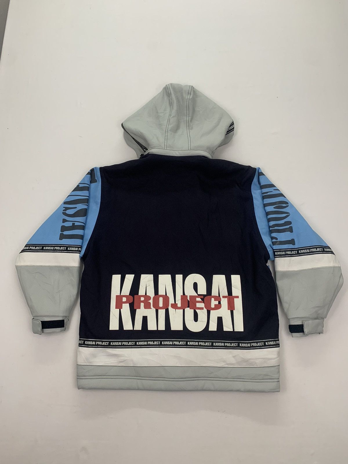 Japanese Brand × Kansai Yamamoto Rare!! Vintage 90s Kansai Project Block Colour Bomber Jacket Size US M / EU 48-50 / 2 - 10 Thumbnail