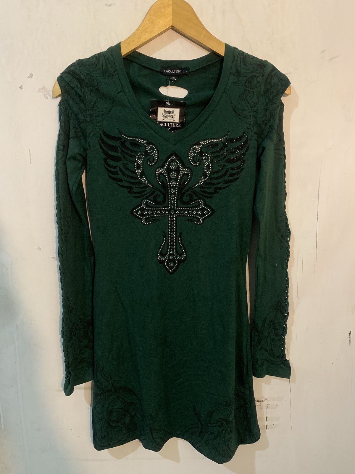 If Six Was Nine × Le Grande Bleu (L.G.B.) × Yasuyuki Ishii Tribal dress covered in crosses ifsixwasnine styel Size M / US 6-8 / IT 42-44 - 1 Thumbnail
