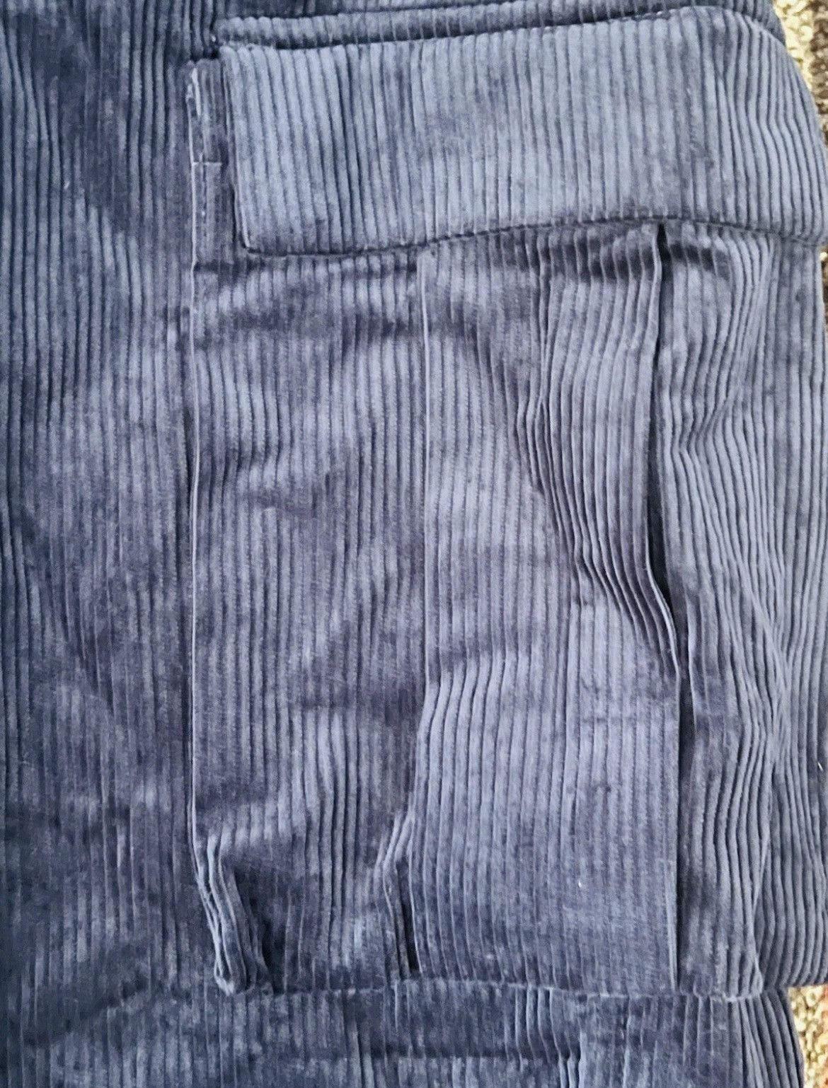 G-Star G Star Raw Pants Men's RENATO STRAIGHT CARGO Corduroy Navy Size US 28 / EU 44 - 8 Thumbnail