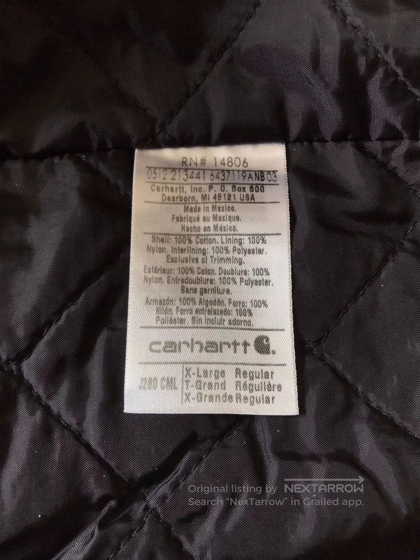 Carhartt Carhartt J280 Washed Canvas Hooded Jacket. Size US XL / EU 56 / 4 - 9 Thumbnail