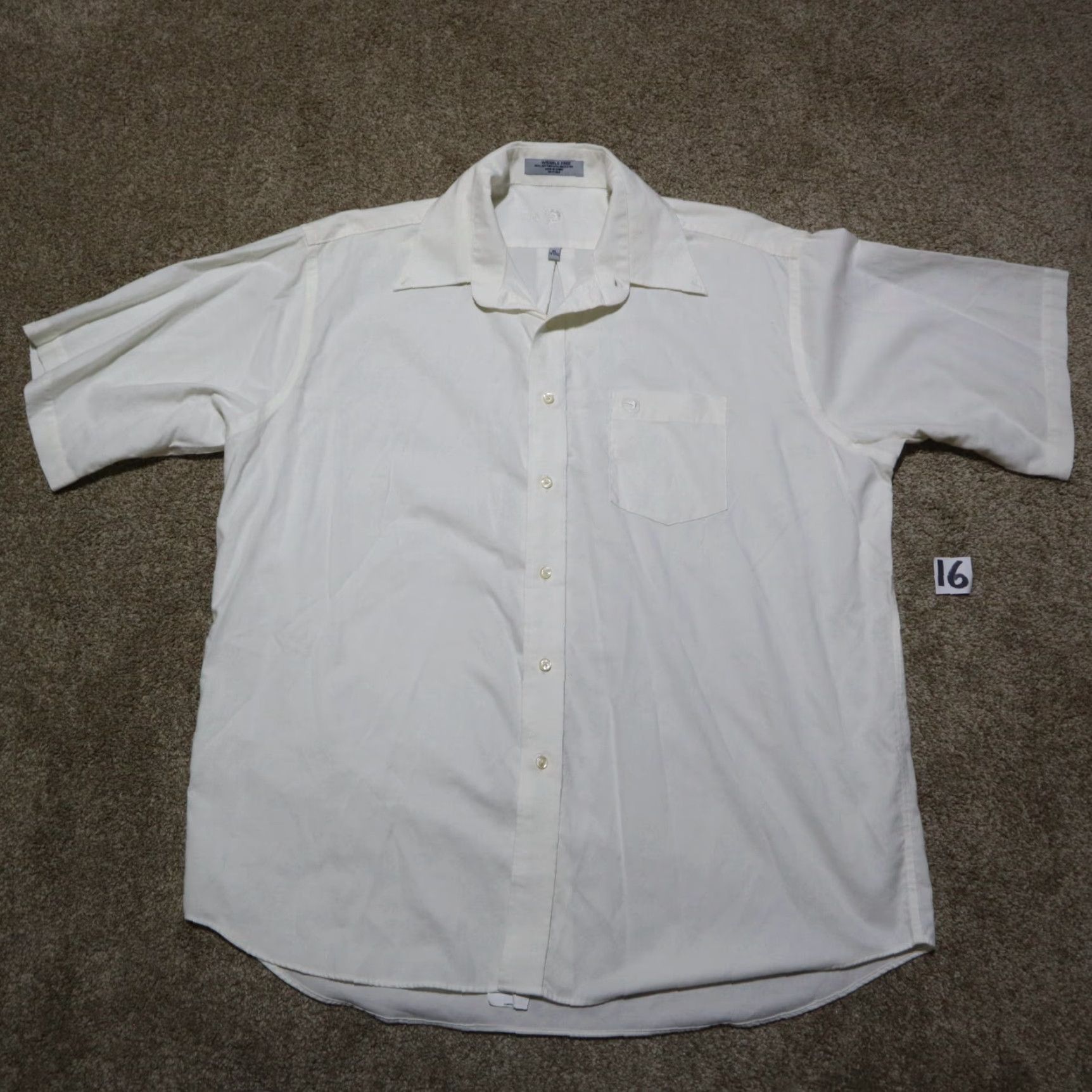Vintage Duck Head Solid White Button Up Shirt Short Sleeve Adult Men's XL Size US XL / EU 56 / 4 - 2 Thumbnail